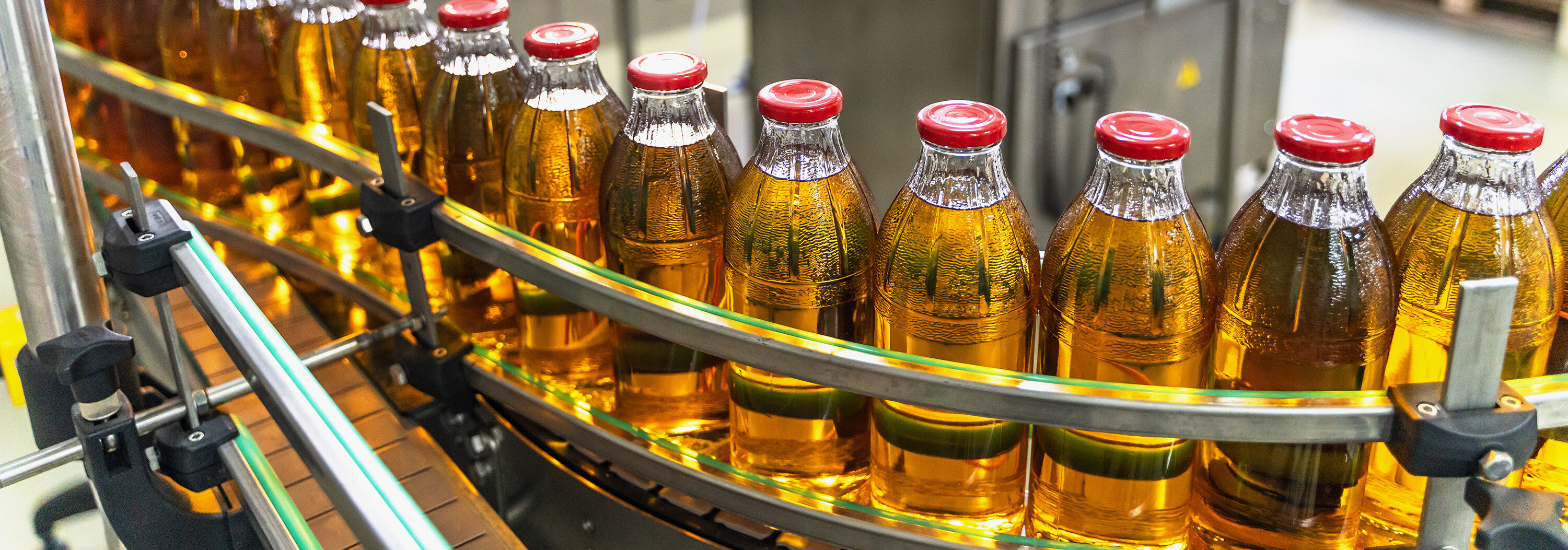 Bottles in production