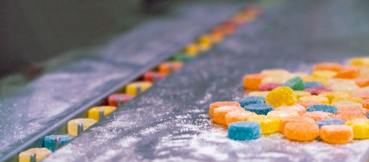 Production de bonbons gélifiés