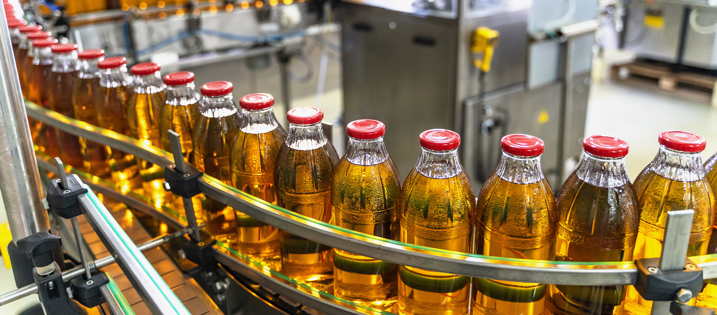 Bottles in production