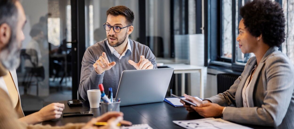 Team working in an office